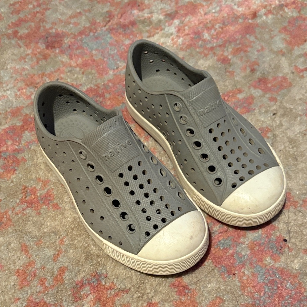 Native Gray Perforated Slip-On Shoes
